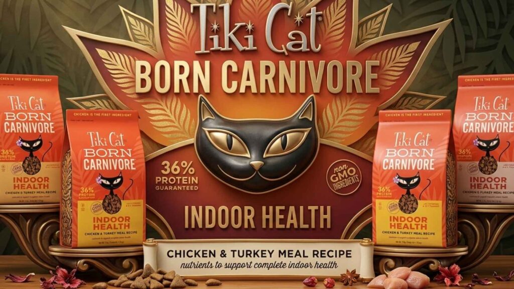 Tiki Cat Low Carb Dry Cat Food, High Protein, Grain-Free, Indoor Cat Nutrition