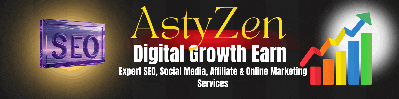 Digital growth services including SEO optimization, social media marketing, affiliate marketing strategy and online business growth solutions